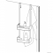 DEANTE - MOKKO - Rácsos polc zuhanyzóba, tusolóba - 2 szintes, ajtóra akasztható - Fehér inox (ADM A54K)