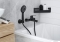 DEANTE - MOKKO - Fürdőszobai sarokpolc zuhanyzóba - Fekete inox (ADM N531)