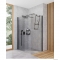 DEANTE - MOKKO - Fürdőszobai sarokpolc zuhanyzóba, 2 szintes - Fekete inox (ADM N541)
