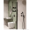 DEANTE - MOKKO - Rácsos polc, 2 szintes, zuhanyzóra akasztható - Fekete inox (ADM N54K)
