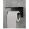 DEANTE - ROUND - Fali WC papír tartó polccal - Matt fekete inox