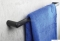 DEANTE - ROUND - Fali törölközőtartó, 62,8 cm - Matt fekete rozsdamentes acél