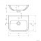 DEANTE - AVIS - Kerámia mosdó, 45x16,5x36,5cm - Falra szerelhető