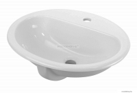 DEANTE - KONWALIA - Kerámia mosdó, mosdókagyló 52x45cm - Pultba süllyeszthető