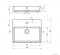 DEANTE - TEMISTO - Kerámia mosdó, szögletes 50x7,8x40cm - Pultra, bútorra, falra szerelhető