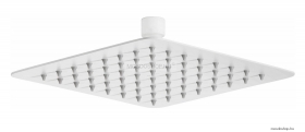 DEANTE - FLOKS - Esőztető fejzuhany, szögletes, 20x20 cm - Fehér rozsdamentes acél