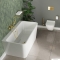 DEANTE - SILIA - Fali WC kefe tartó - Opálüveg kefetartóval, fényes arany fali konzollal