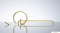 DEANTE - SILIA - Fali törölközőtartó, 61,6 cm - Fényes arany réz