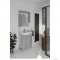 HB BÚTOR - LIGHT 55 - Mosdószekrény, fürdőszoba mosdó bútor 55x85cm, beton hatású, 2 nyílóajtóval, kerámia mosdóval