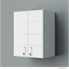 HB BÚTOR - MART K60 - Fürdőszobai fali felső szekrény - 2 nyílóajtóval, belül 1 polccal - Magasfényű fehér 