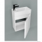 HB BÚTOR - HERA 40 - Fali mosdószekrény, fürdőszoba mosdó bútor 40x50cm, 1 nyílóajtóval, kerámia mosdóval - Fehér