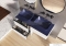 AREZZO DESIGN - RENI - Mosdó, mosdótál - Kerámia, 45,5x32,5cm, matt kék - Pultra, bútorra ültethető