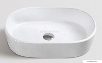 AREZZO DESIGN - TULSA - Kerámia mosdó, mosdótál, 55x34,5cm - Pultra, bútorra ültethető