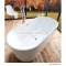 DIPLON - NORA - Akril kád, egyenes fürdőkád - Szabadon álló, ovális - 150x74 cm