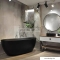 DIPLON - Akril kád, ovális fürdőkád - Szabadon álló - 170x75 cm - Fekete