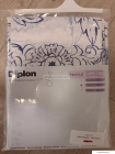 DIPLON - Zuhanyfüggöny, 180x200cm - Textil - Kék virágmintás (CN73117)