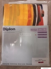 DIPLON - Zuhanyfüggöny, 180x200cm - Textil - Piros-sárga mintás (CN73125)
