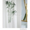 DIPLON - Zuhanyfüggöny, 180x200cm - Textil - Fehér alapon bambusz mintás (CN73141)