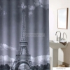 DIPLON - Zuhanyfüggöny, 180x200cm - Textil - Szürke Eiffel-torony (CN73103)