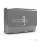 DIPLON - Fali kéztörlő adagoló, zárt - Szögletes - Ezüst színű műanyag