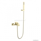 AREZZO DESIGN - CUBEFIELD - Kád csaptelep, kádtöltő zuhanyszettel - Arany