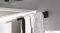 AREZZO DESIGN - NORO - Fali törölközőtartó, 1 oldalon rögzíthető, 43cm - Kerekített forma - Matt fekete