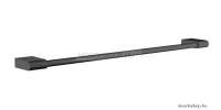 AREZZO DESIGN - NORO - Falra szerelhető törölközőtartó, 60cm - Kerekített forma - Matt fekete