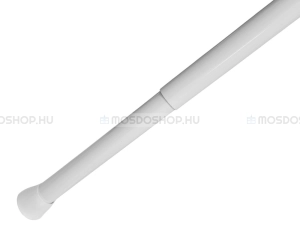 DIPLON Zuhanyfüggöny tartó rúd, teleszkópos - Fehér alumínium (CNT7302WH-120)