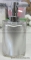 GEDY - TWIST - Folyékonyszappan adagoló - Üveghatású - Ezüst színű műgyanta, krómozott fém (4681-73)