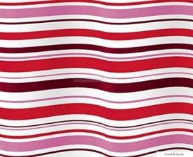 GEDY - RIGHE - Textil zuhanyfüggöny függönykarikával - 180x200 cm - Piros