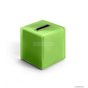 GEDY - RAINBOW - Papírzsebkendő tartó - Kocka alakú - Zöld - Műanyag