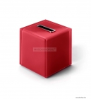 GEDY - RAINBOW - Papírzsebkendő tartó - Kocka alakú - Piros - Műanyag