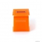 GEDY - RAINBOW - Papírzsebkendő tartó - Kocka alakú - Narancssárga - Műanyag