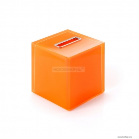 GEDY - RAINBOW - Papírzsebkendő tartó - Kocka alakú - Narancssárga - Műanyag