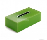 GEDY - RAINBOW - Papírzsebkendő tartó - Zöld - Műanyag