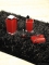 GEDY - RAINBOW - Folyékonyszappan adagoló - Szögletes - Piros, krómozott műanyag (RA80-06)