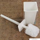GEDY - RAINBOW - WC kefe tartó - Padlóra helyezhető - Szögletes - Műanyag - Fehér