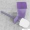 GEDY - RAINBOW - Álló WC kefe tartó - Áttetsző lila műgyanta