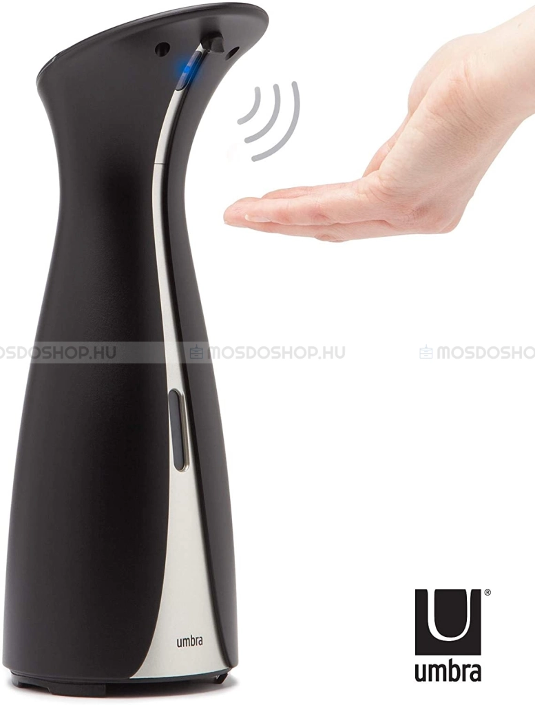 UMBRA - OTTO - Szenzoros folyékony szappan adagoló, 255 ml - Fekete, króm - Műanyag