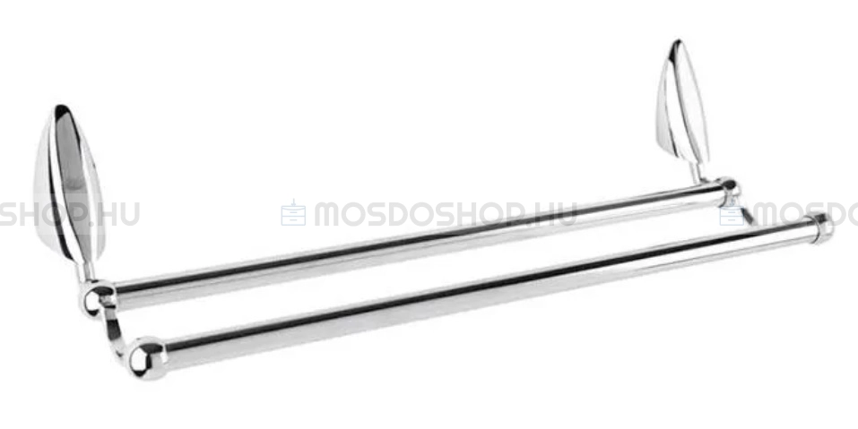 DIPLON 2-es törölközőtartó - Falra szerelhető - 60 cm (SE02512-60)