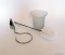 DIPLON - WC kefe tartó - Falra szerelhető - Krómozott, opálüveg (SE02581)