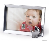 UMBRA - MEMOIRE BABY - Asztali képkeret - Sarkában babakocsi díszítéssel - 10x15 cm-es fotóhoz - Fém