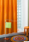 GEDY - MONOCROMO - Textil zuhanyfüggöny függönykarikával - 180x200 cm - Narancs (KIFUTÓ)