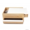 UMBRA - STOWIT -  Ékszertartó doboz rejtett tárolóval - Natúr fa, fehér fém