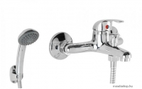 DIPLON - Kád csaptelep, kádtöltő zuhanyszettel - Krómozott (ST8711)