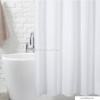 DIPLON - Zuhanyfüggöny függönykarikával, 180x200cm - Textil - Fehér (CN7301)