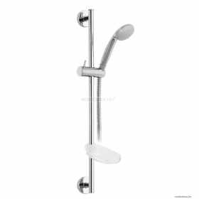 MOFÉM - BASIC - Zuhanyszett - 1 funkciós kézi zuhannyal, állítható zuhanytartóval, szappantartóval - Krómozott