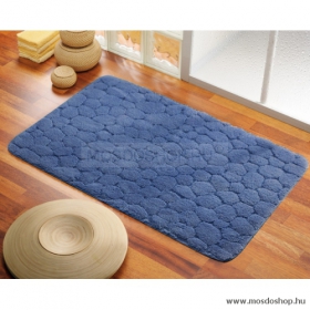 GEDY - KLIMT - Fürdőszoba szőnyeg, kádkilépő - 60x40 cm - Pamut - Kék