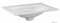 MARMY - CRYSTAL - Mosdó, mosdókagyló - 60x46 cm - Szögletes - Pultba, bútorba süllyeszthető