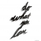 UMBRA - MANTRA - Szöveges fali dekoráció - Do what you love - Fekete fém
